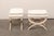 Mid 20th Century French Pair Curule Stools W/ Pillow Top Seat For Sale In Atlanta - Image 6 of 11