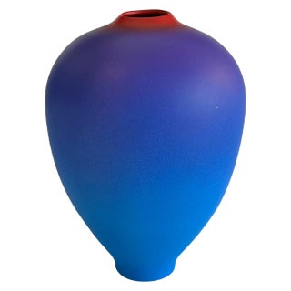 Gradation Ceramic Vase by Cheryl Williams For Sale