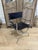 Add timeless elegance and sculptural appeal to your home with this striking pair of black leather Savonarola chairs....