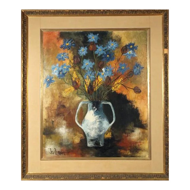 Flower Still Life, Jean-Claude Brulere, Painting For Sale