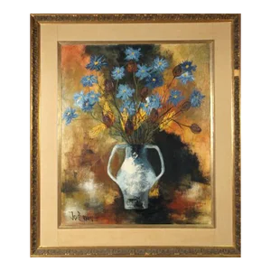 Flower Still Life, Jean-Claude Brulere, Painting