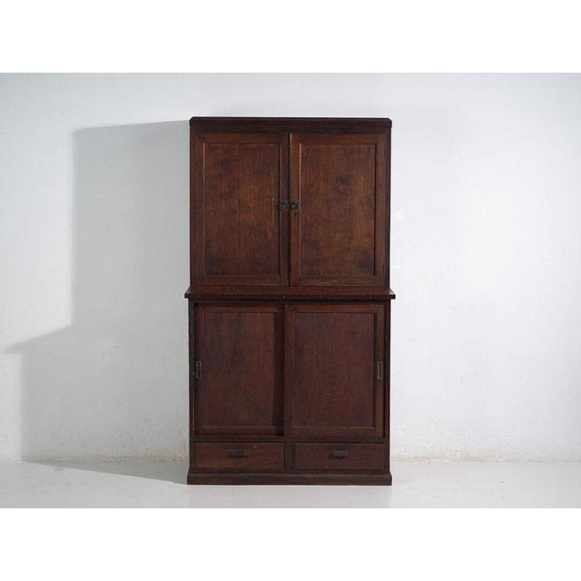 Wood Antique Japanese Cabinet, 1900s For Sale - Image 7 of 14
