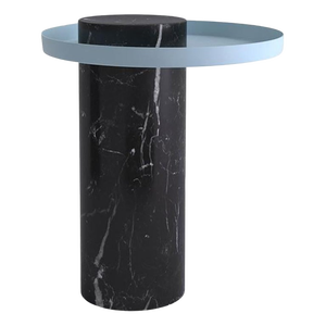 Medium Black Marquina Guéridon by Sebastian Herkner