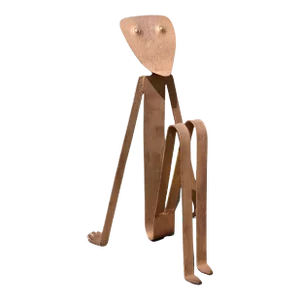 Late 20th Century Vintage Postmodern Figural Artist Made Sculptural Magazine Rack