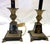 Black Vintage French Tole and Brass Candlestick Lamps With Pineapple Motif- A Pair For Sale - Image 8 of 18