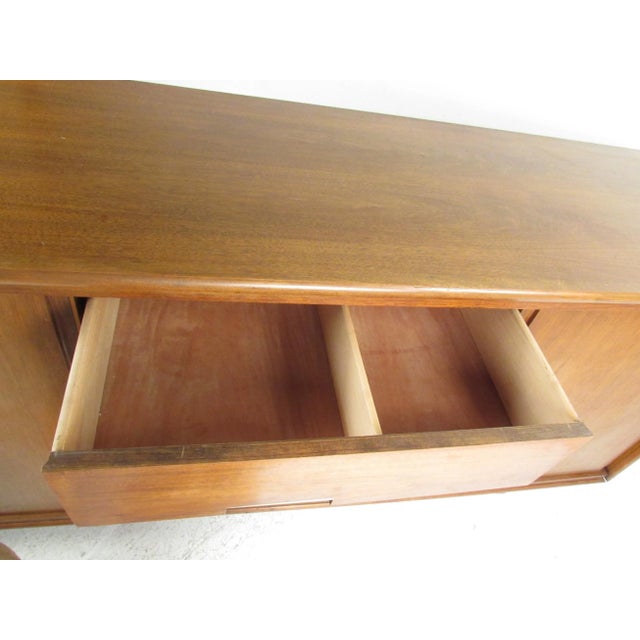 1960s Mid-Century Modern Walnut Credenza by Cavalier Furniture For Sale - Image 10 of 12