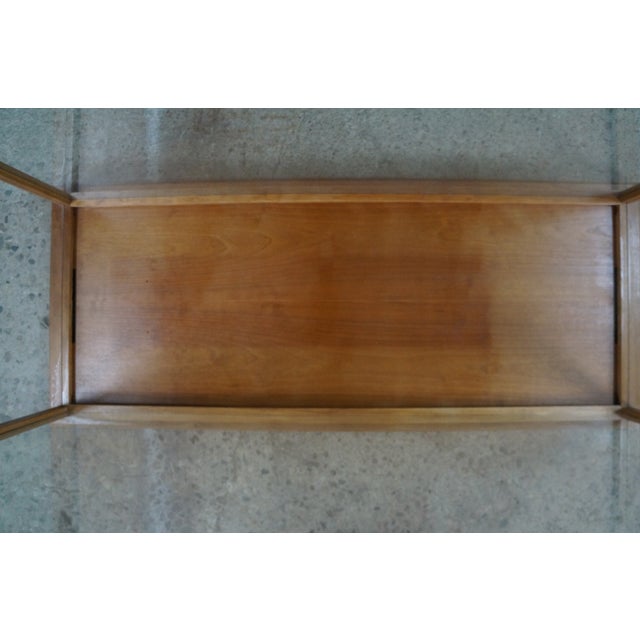Wood Late 20th Century Model Ship Glass Display Case Art Gallery Shop Showcase Vitrine Cabinet 48" For Sale - Image 7 of 15