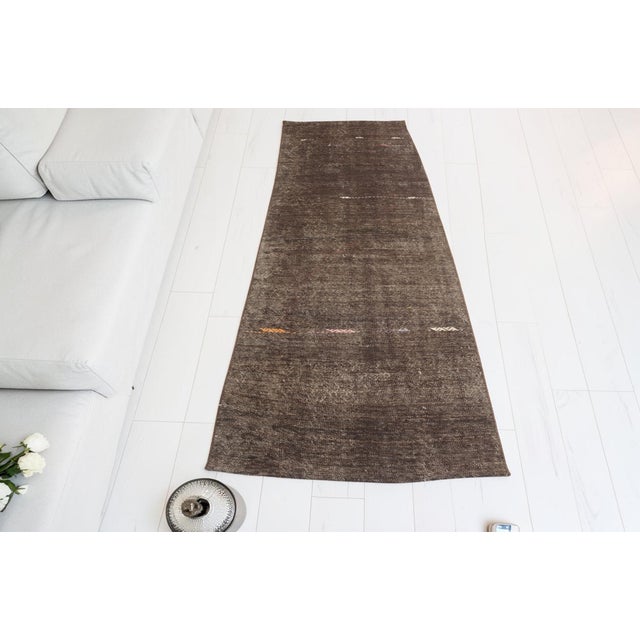 Decorative Vintage Hallway Kilim Runner For Sale - Image 4 of 10