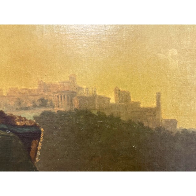 Paint Circa 1875 Filippo Indoni “On the Road to the Market" For Sale - Image 7 of 12