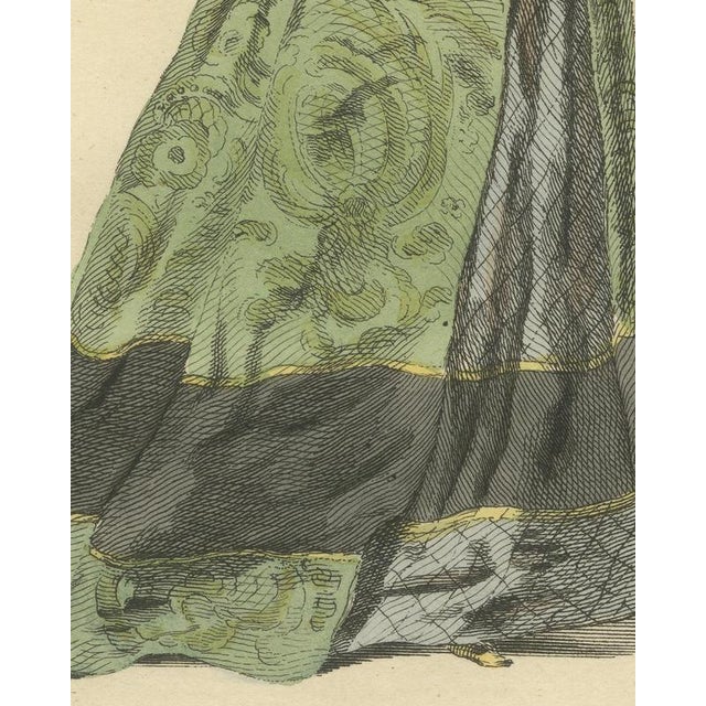 Jefferys, Noblewoman of Swabia in Purple Jacket and Green Skirt, Costume of 1581, 1757, Engraving For Sale - Image 6 of 9