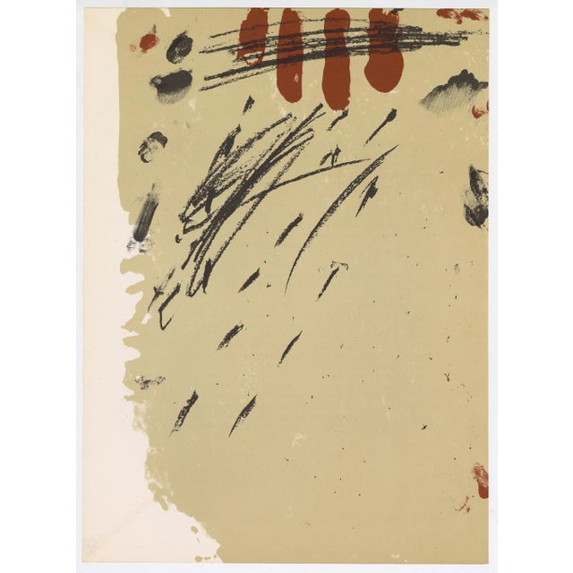 Antoni Tapies Lithograph, "Derriere Le Miroir No. 175" (1968) For Sale
