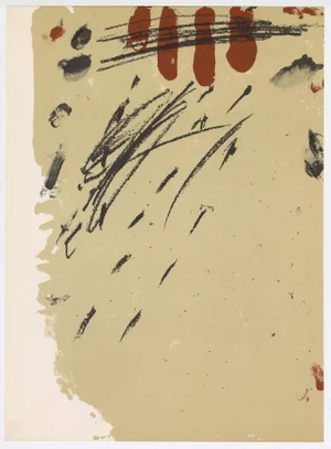 Antoni Tapies Lithograph, "Derriere Le Miroir No. 175" (1968)