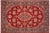 Blue Medallion Elegant 1990's Pak-Persian Red/Blue Wool Rug - 6'0'' X 9'3'' For Sale - Image 8 of 9