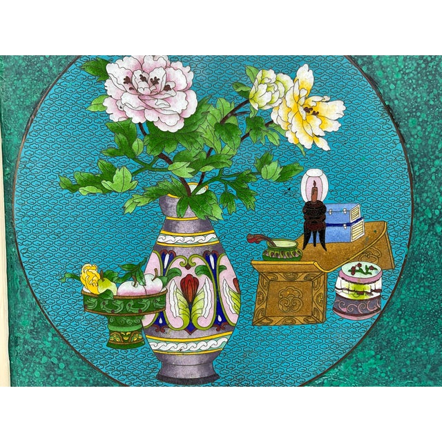 Exquisite Reimagined Chinese Antique Wall Panel – Floral , Art by Joseph Malekan For Sale - Image 12 of 14