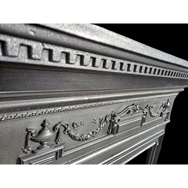 Victorian Cast Iron Fireplace Surround, 1896 For Sale - Image 6 of 18