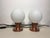 White Mid-Century Modern Space Age Opal Glass Globe Table Lamps from Kaj, Former Yugoslavia, 1970s, Set of 2 For Sale - Image 8 of 10