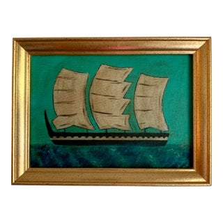 Contemporary Impressionist Style Seascape Painting, Framed For Sale