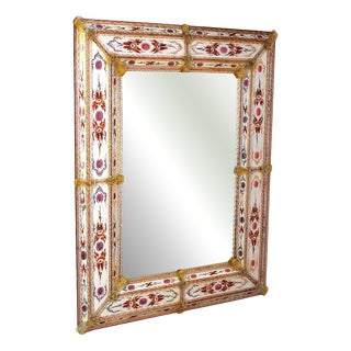 Vintage Decorated Mirror, 1960 For Sale