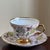 Offering a lovely vintage Rosina Bone China teacup and saucer made in England. This elegant mid-century tea cup features a...