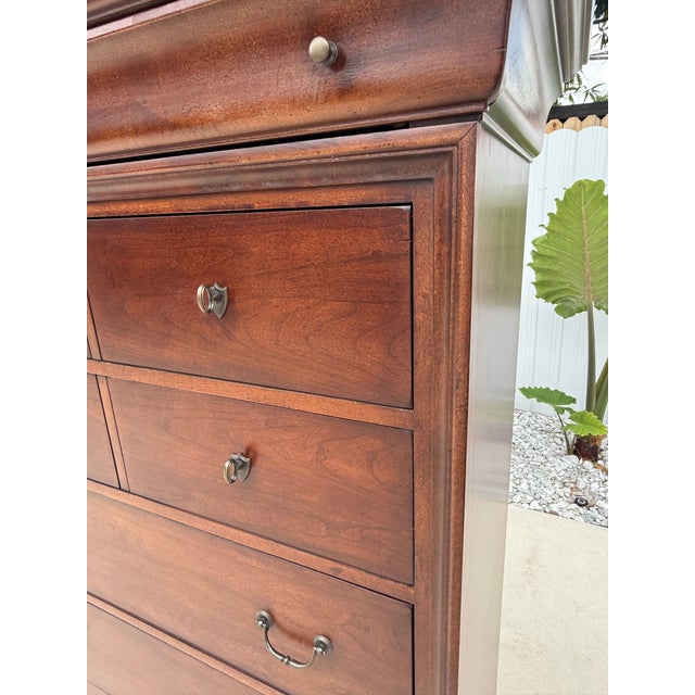 Wood 1990s Traditional Louise Philippe Style Chest of Drawers by Thomasville For Sale - Image 7 of 10