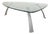 5021 Glass Coffee Table in Silver from Rolf Benz For Sale