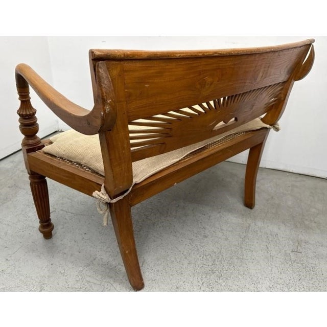 Anglo-Indian British Colonial Cane Settee Hollywood Provenence From "General Hospital" For Sale In Los Angeles - Image 6 of 9