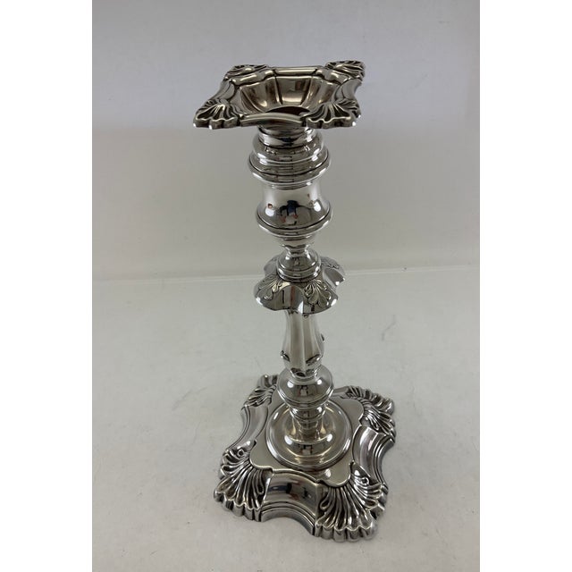 Exquisite & Rare Silver Candlestick by James Dixon & Sons. For Sale In New York - Image 6 of 18