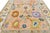 Peach Contemporary Hand-Knotted Oushak Style Wool Rug in Soft Peach, Lavender & Ochre For Sale - Image 8 of 12