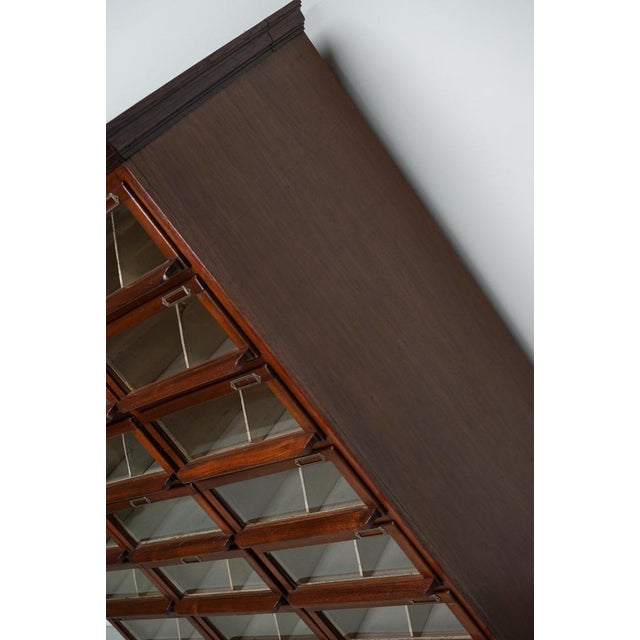 Vintage Dutch Oak / Mahogany Haberdashery Shop Cabinet, 1930s For Sale - Image 18 of 18