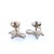 A rare pair of Tiffany & Co. Elsa Peretti Butterfly stud earrings crafted in sterling silver, featuring delicate...
