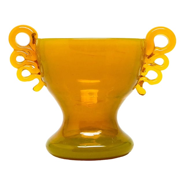 Vase by M. Jakubas for Cracow Institute for Glassworks, Poland, 1970s For Sale