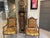 Louis XVI Style Vintage Gold Hand Carved Chairs With Atelier Versace Style Fabric For Sale - Image 11 of 13