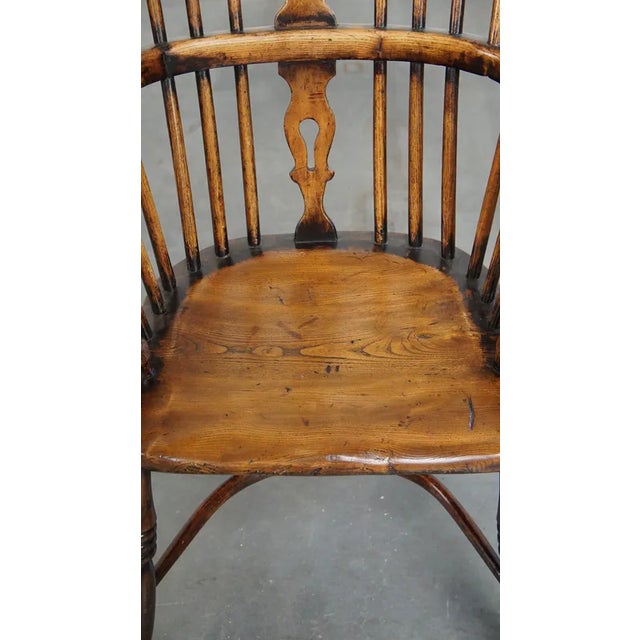 English Highback Windsor Chair For Sale - Image 6 of 12