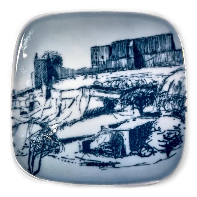 Mid 20th Century Danish Porcelain Small Plate Collection- Set of 8 For Sale In New York - Image 6 of 9