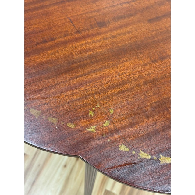 Early 20th Century Antique Federal Style Imperial Mahogany Wood Side Table For Sale - Image 5 of 8