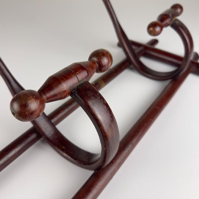 Antique Wooden Coat Rack, Italy, 1930s For Sale - Image 13 of 18