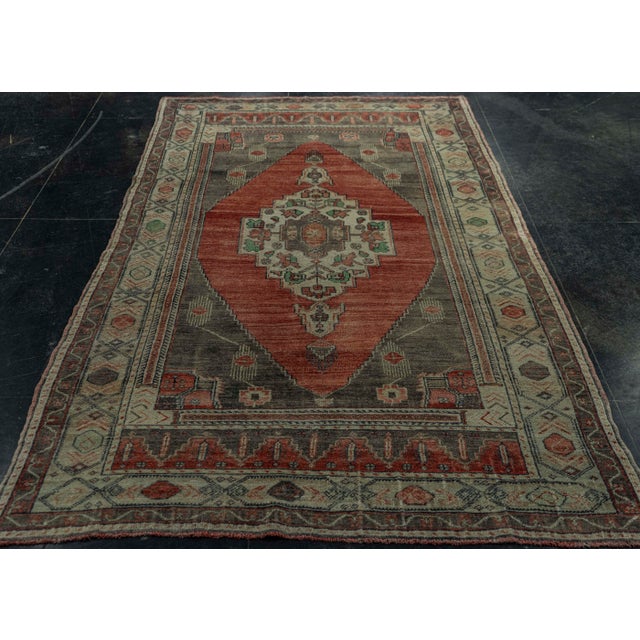 Turkish Vintage Rug 4'10" x 8'3" #20836 Explore a curated collection of hallway runners, wool rugs, and handmade...