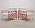 Pair of French Maison Jean Orange Iron Lattice Lounge Chairs For Sale - Image 12 of 18