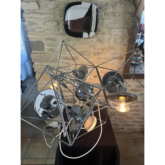 Polyhedra Sculpture Lamp from Guzzini, 1971 For Sale - Image 3 of 18