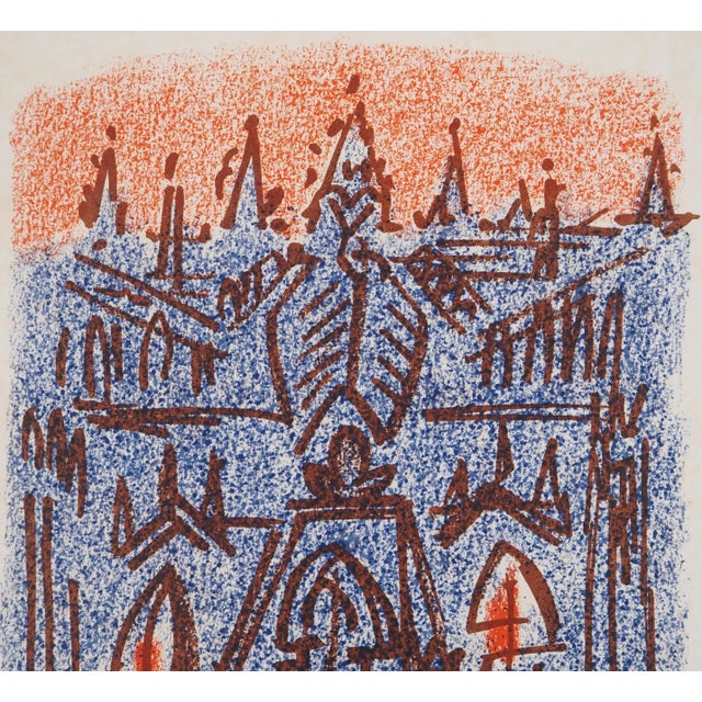 André MASSON (1896-1987) Night Walk, 1973 Original lithograph Signed in pencil Numbered / 101 copies On Japanese paper 32...