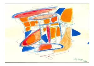 Giorgio Lo Fermo, Mixed Colors Composition, Mixed Media, 2020