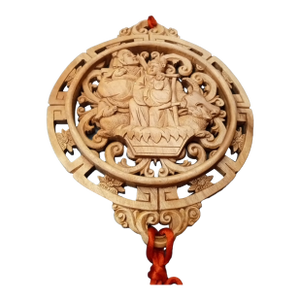 1970s Exquisite Carved Rosewood Chinese Applique Wall Decor