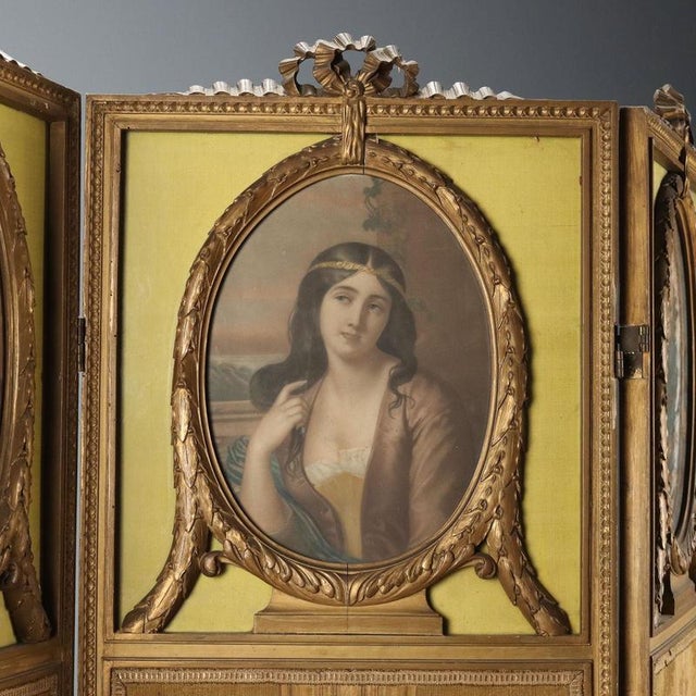 Gilded Wooden Screen, Italy, Early 20th Century For Sale - Image 4 of 12