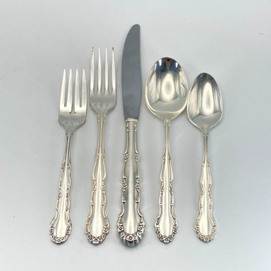 Excellent Service for 12 (including Steak Knives), Serving Pieces and Vintage IS Storage Chest The “Flirtation”...