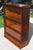 1910s Antique Globe-Wernicke 3-Tier Tiger Oak Barrister Bookcase – Grade 299 For Sale - Image 5 of 17