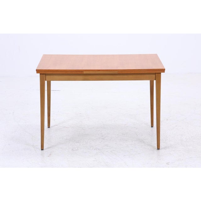 Wonderful extendable vintage dining table from the 1960s * Vintage design * High-quality workmanship * Material: beautiful...