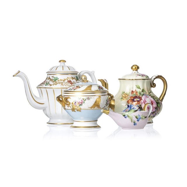 Porcelain Armando Pimentel Coffee Service from Vista Alegre, Set of 3 For Sale - Image 6 of 6