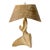 Mid-Century Modern Organic Sculptural Ceramic Lamp After Heifetz With Horsehair Shade For Sale