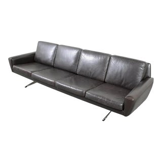 Restored Illum Wikkelsø Modern Danish Executive Sofa For Sale