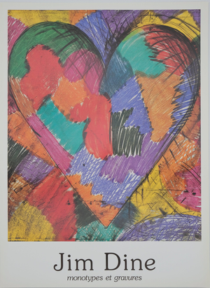 Heart Poster after Jim Dine